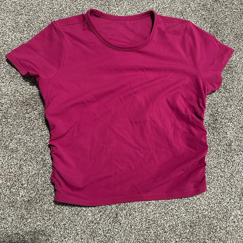 Lululemon magenta cinched top